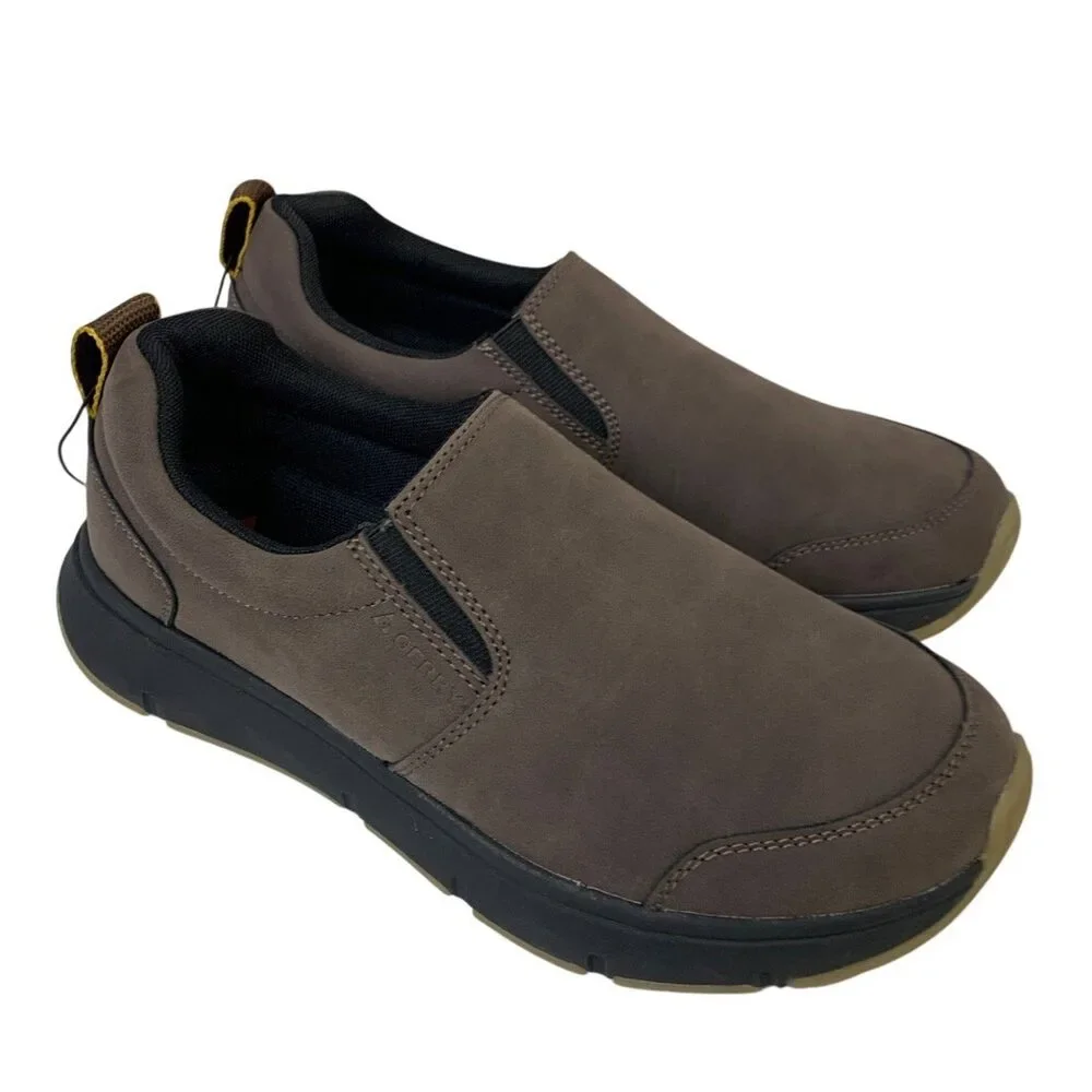 Gerry Mens Size 9 Brown Faux Suede Slip On Moc II Comfort Insole Casual Shoes